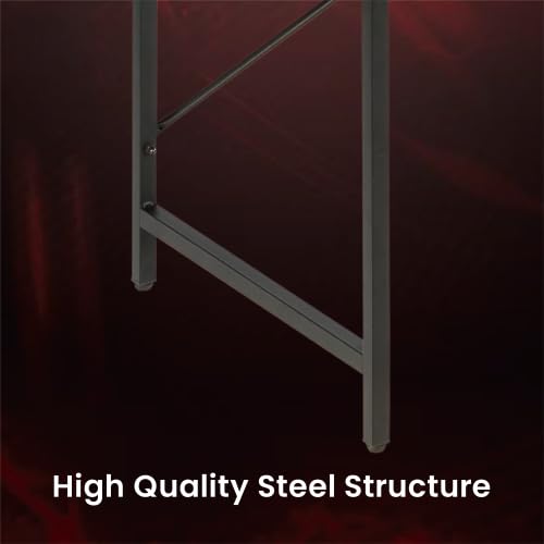 JIN OFFICE Computer Desk with Additional Storage Shelves |100kg Weight Capacity| Office Desk for Home | Computer Table for Home Office | Gaming Desk with 1130 * 500 mm Top| Computer Workstation