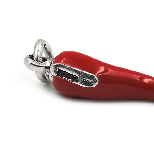 Ciondolo Corno Portafortuna in Argento 800