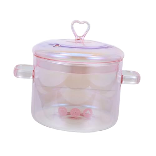 Zerodeko Pentola Di Vintage Con Doppi Manici Per Stufati e Zuppe Per Cucina Domestica e Preparazioni Di Ramen e Porridge