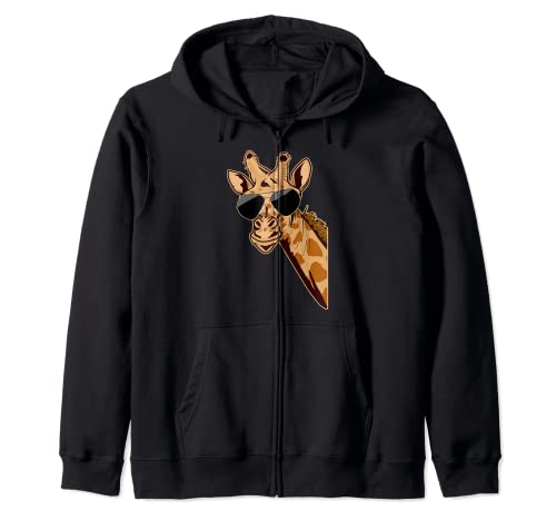 Zoo Giraffe Animal - Regalo Safari Zookeeper della savana Felpa con Cappuccio