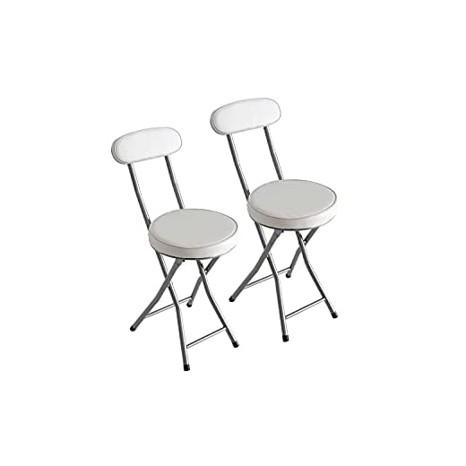 Kit Closet Pack 2 Sillas Plegables Acolchado, Blanco, 74 X X 50 X 30