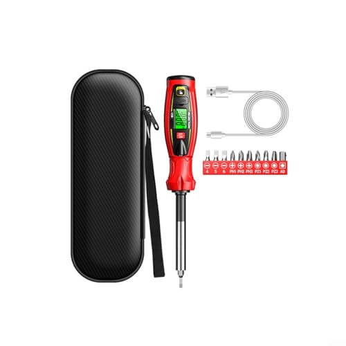 Glewi Probador de voltaje sin contacto B21 con detección NCV, buscador de puntos de interrupción y luz LED para electricistas, rango de CA de 30-1000 V (rojo)