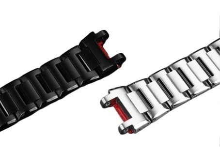 Bracelet Casio MTG-B2000 acier 316L maillons massifs fond rouge