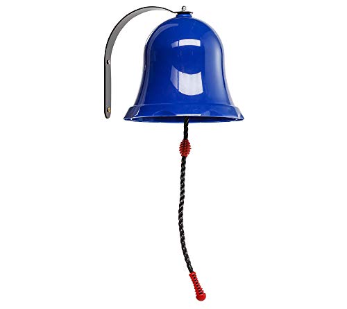 Schiffsglocke für Spielturm, Baumhaus, Kinderzimmer, Essensklingel oder Klingel für Spielhaus - Farbe blau