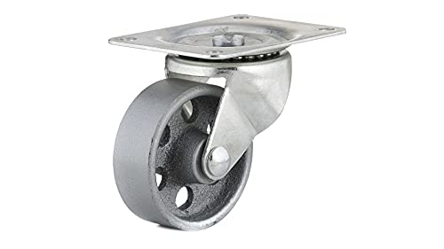 Richelieu Hardware (76 mm) F25049 Industrial sintered Iron Swivel Casters, 3 Wheel Diameter, Metal