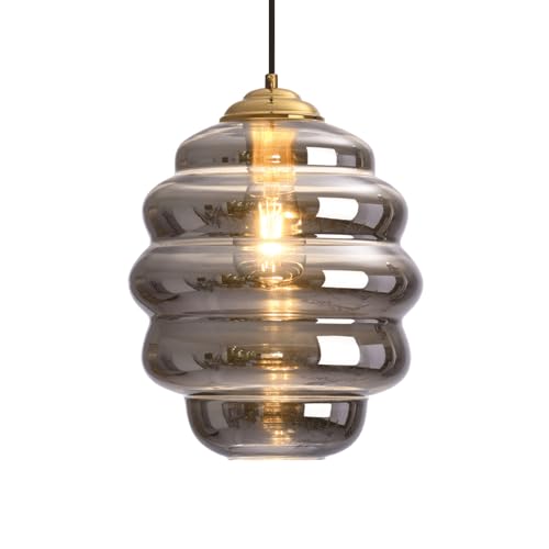 Lustre de style industriel en verre pour éclairer votre balcon