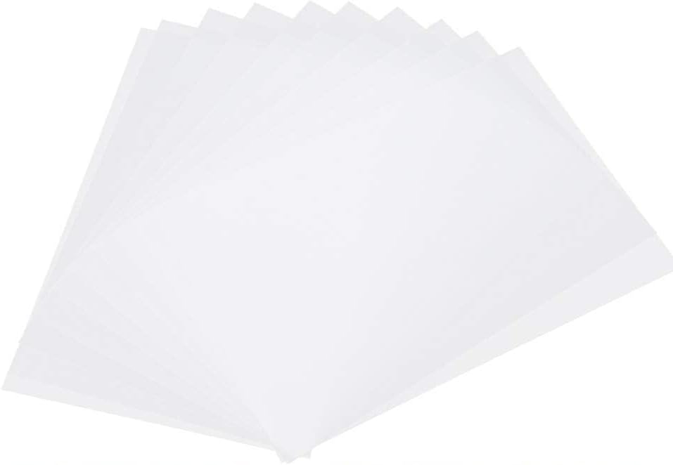 Pssopp 20Pcs Heat Shrink Plastic Sheet Kit - Shrinky Art Paper 0.3mm - Shrink Art Film Paper Kit - DIY Ornaments or Craft