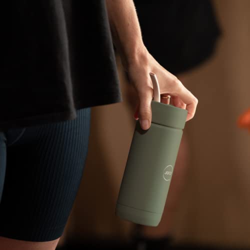 JOCO Cups - 16 oz Insulated Active Flask - Post Consumer Recycled Stainless Steel - Silicone Lid Straw Integration (Desert Sage) by JOCO - Used condition - Image 5
