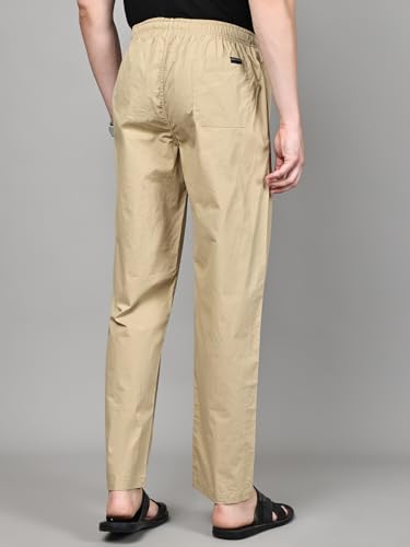 Image of Majestic Man Men Mid Rise Comfort Fit Solid Pure Cotton Casual Style Lounge Pants