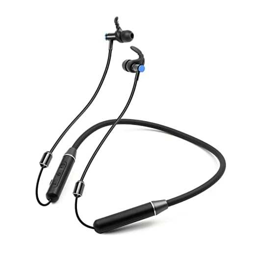ibrain Bluetooth Air Tube Headphones EMF Free Airtube Headset Wireless for Running Air Tube Earbuds for Gym Sports Exercise Blue Tooth Earphones Workout with Mic & Volume Control