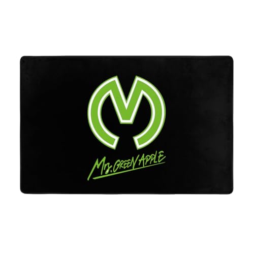 カーペット ラグマット ミセスグリーンアップル 絨毯 長方形 床保護マット じゅうたん 滑り止め 防ダニ 抗菌 防音 洗える 人気 大判 シンプル おしゃれ 床暖房対応 オールシーズン 100×150cm