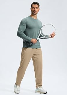 G Gradual Men's Sweatpants with Zipper Pockets Lightweight Mesh Athletic Pants for Men Open Bottom Workout Gym Running