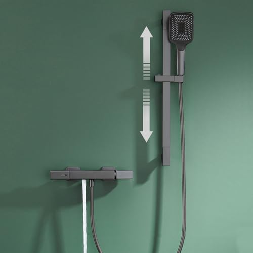 Robinet de douche mitigeur de bain mural avec douchette à main