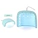 Produktbild Professioneller Manikürist Nagel Lampe 48W 18X Dual Lichtquelle UV/LED Licht Schnelles Trocknen Verschiedener Gele 3 Timer Sensor Gehören Zu Ihrem Professionellen Nagelkünstler,Blau