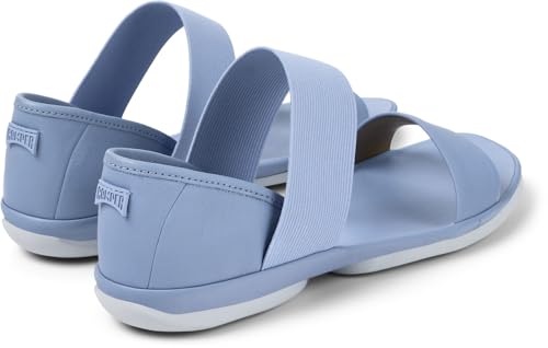 Camper Women's Right Nina 21735 Mary Jane Flat, Blue, 8 us2