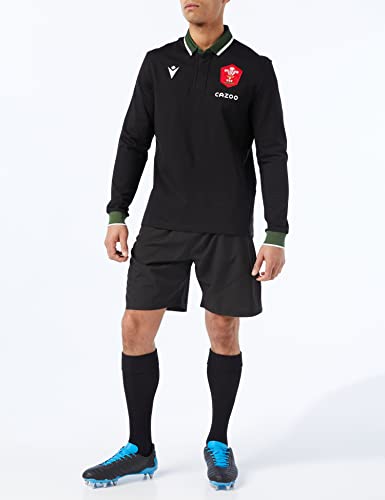 Macron welsh rugby 2021/22 long sleeve away cotton replica shirt - Image 2