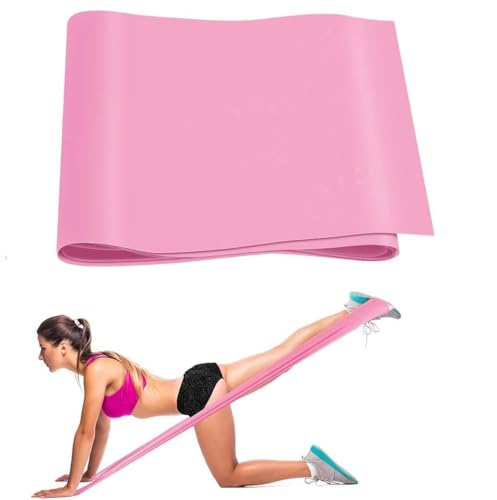Image of Medgears Resistance Band for Beginner Light Exercise Band - 5 Feet Each, (Material: Latex Free Rubber) (Pink)