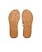 Roxy womens Porto Flip Flop Sandal, Natural, 8 US