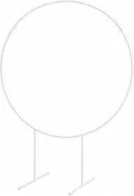 Arco para Bexiga Redondo 1,5m Suporte Painel Festa Casamento Aniversário | Estrutura em Aço Carbono Fácil Montagem Desmontável e Resistente