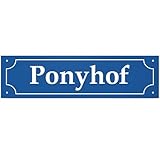 dankedir. Pony Hofmeister placa de calle (40 x 10 cm), Deko – Placa de puerta (divertido pared decoración chica, regalo Idea regalo de cumpleaños mejor amiga pequeñoPersonal Regalo, divertido