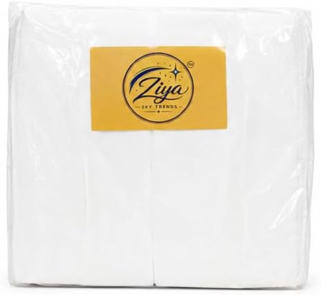 White Fabric Cloth Tissue, Plain Solid Color image 5