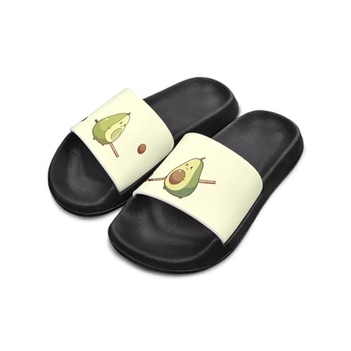 Slide Sandals Shower Shoes Open Toe Cartoon Non-Slip Youth Pool Thick Sole Living Room Sandals