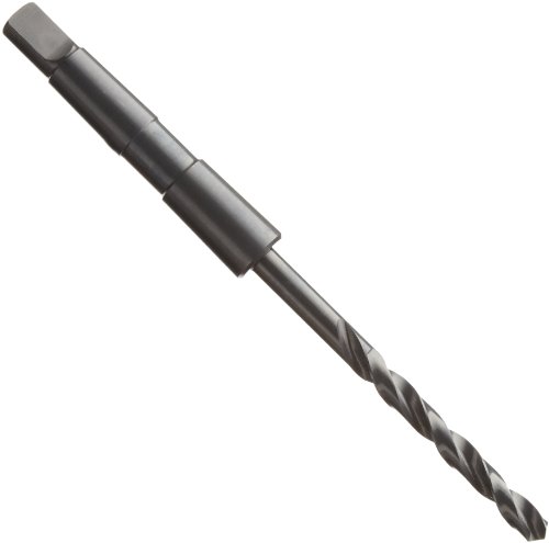 Precision Twist 5ATS High Speed Steel Taper Shank Drill Bit, Black Oxide Finish, Morse Taper Shank, Spiral Flute, 118 Degree Point Angle, 37.50mm