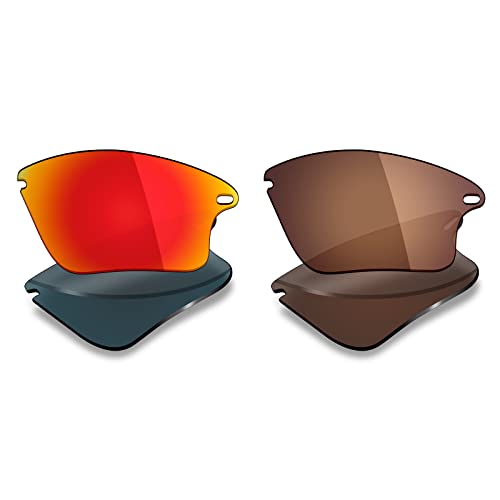 Image of Mryok 2 Pair Polarized Replacement Lenses for Oakley Fast Jacket XL Sunglass - Options