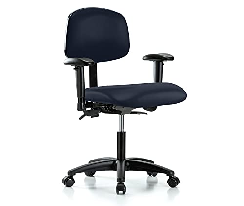Image of Perch Multi-Task Office Chair with Adjustable Armrests | Desk Height 17-22 inch | Imperial Fabric