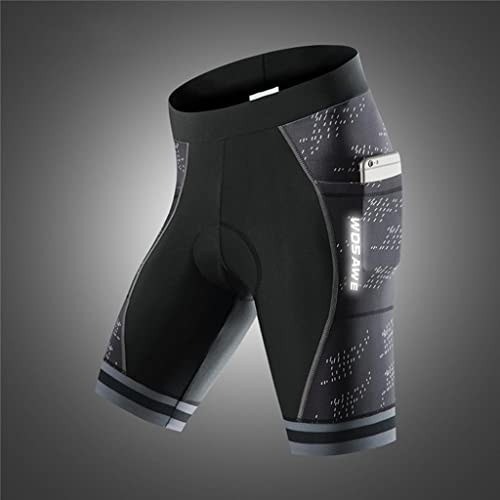 Fancyes Shorts para bicicleta respirável para ciclismo Shorts de silicone acolchoados femininos para