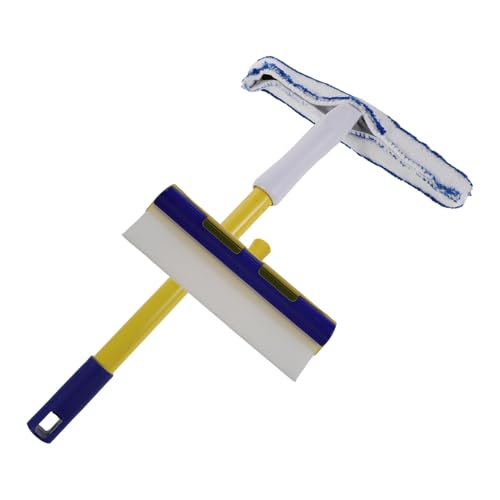 ibasenice Escoba de Microfibra para Coche 30 CM Paños de Microfibra Azul y Blanco Kit de Limpieza para Ventanas y Carrocería Reutilizable y Suave para Proteger Pintura Adecuado para
