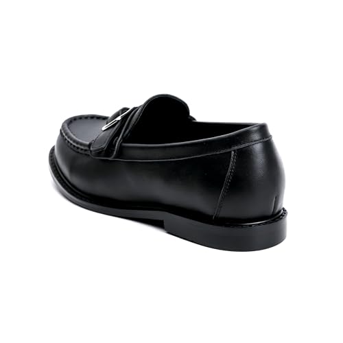 Image of XOBZJH Vintage Penny Loafers for Women Handmade Natural Calf Hair Flats with Arch Support,Comfortable Designer Work Walking Shoes