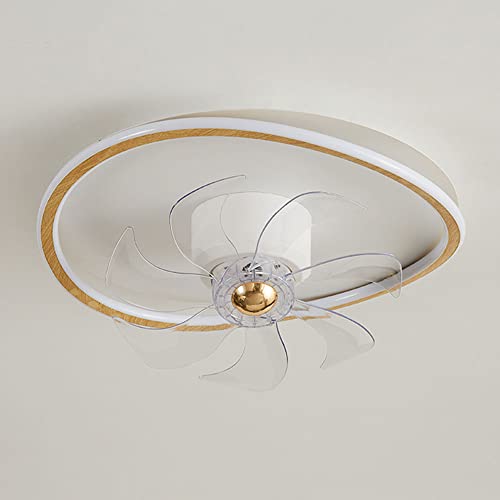 Ventilateur de plafond avec lampe LED 64W moderne à 6 vitesses pour salon