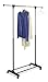 Whitmor Adjustable Rolling Garment Rack with Wheels