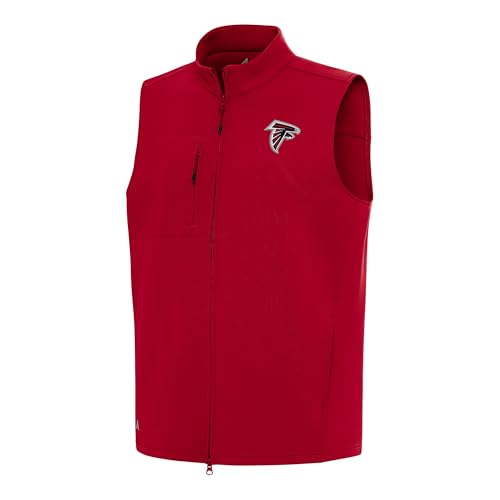 Antigua Men's Red Atlanta Falcons Demand Full-Zip Vest