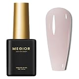 MEGIOR Jelly Gel Nail Polish - Sheer Cream Purple Gel Polish Translucent Nail Polish Gel Soak Off U