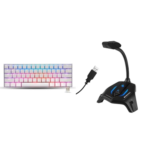 Image of ZEBRONICS Zeb-Max Ninja 61 Keys Wireless Mechanical Keyboard with 3 Bluetooth Connections, 2.4Ghz Na