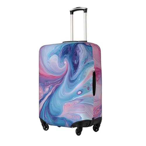 Watercolour Marble Elastic Travel Luggage Cover, Washable Spandex Suitcase Protector, Anti-Scratch Fits 18-32 Inch2