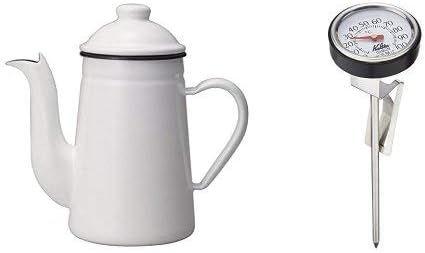 Amazon Co Jp セット買い カリタ コーヒーポット ペリカン ホワイト 1l 温度計セット ホーム キッチン