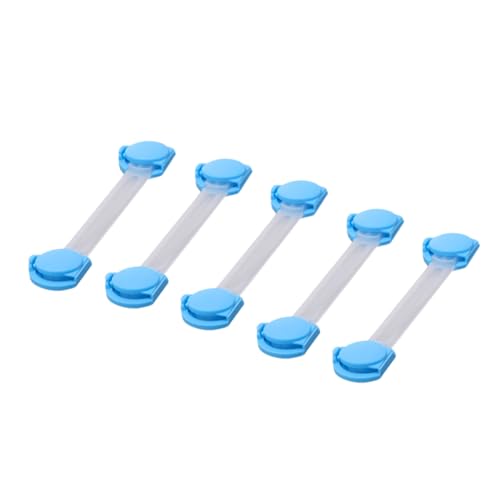 IWOWHERO 10個 ベビーガードロック チャイルド ロック ベビードアの 性 アウトレット キャビネットドアラッチ 保護 出口 の ロック 用キャビネットロック Blue