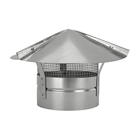 Cone Top Cap with Screen - Stainless Steel 10 inch Cover