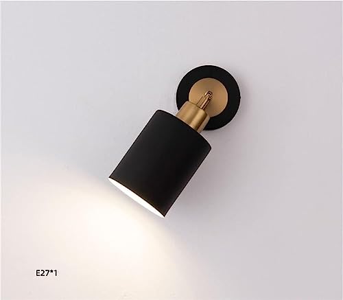 Lámpara de pared E27 con aplique giratorio de 360 grados para iluminación de dormitorio 4