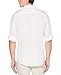 Perry Ellis Mens Roll Sleeve 100% Linen Button-down (Size X-small - 5x Big & Tall) Shirt, Bright White, Medium US