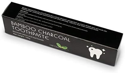 Activated Charcoal Teeth Whitening Toothpaste DESTROYS BAD BREATH Best Natural Black Charcoal Tooth Paste Kit MINT FLAVOR Cleans Stained Teeth Herbal Decay Treatment