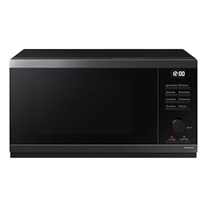 Samsung MS23DG4504AGE1 Solo-Mikrowelle ohne Grill, 23 l, 800 W, Home Dessert, Quick Defrost, Healthy Cooking, Warmhaltefunktion, Schwarz Edelstahl