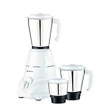 Bajaj Rex 500W Mixer Grinder with Nutri-Pro Feature, 3 Jars, White