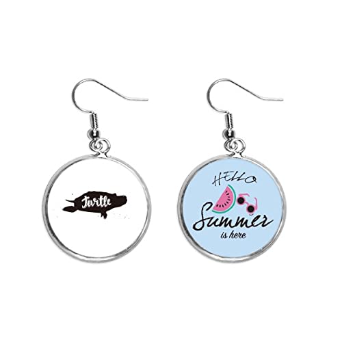 Pendientes de sandía y tortuga para lucir un estilo fresco de verano en la playa