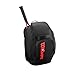 WILSON Clash V3 Super Tour Tennis Backpack - Black/Infrared, Holds up to 2 Rackets