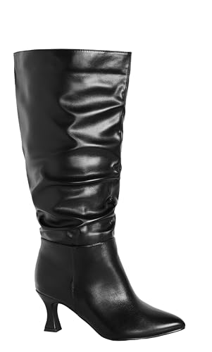 City Chic Wide FIT Lisa Black Boot Fashion - Main Image