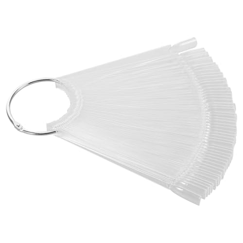 minkissy 200 Piezas Palo de uñas para pulir manicura pequeño panel de lona soporte de papel higiénico muestrario de uñas soporte de exhibición de uñas puesto de arte de uñas el plastico